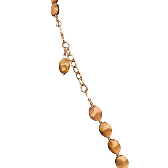 Bronzo Italia Graduated Satin Nugget Necklace (6289) - Picture 5 of 8